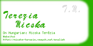 terezia micska business card